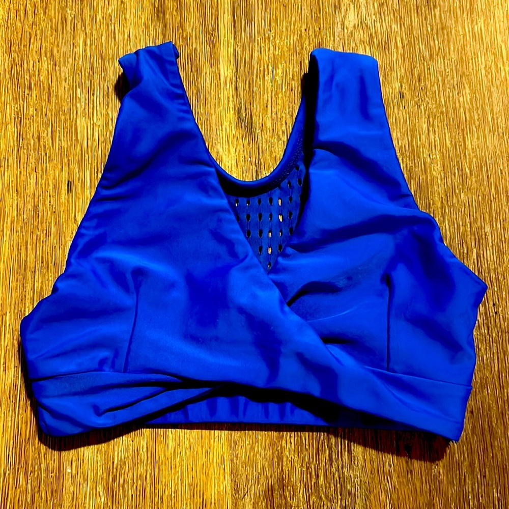 COPY - Five Dancewear blue crop top